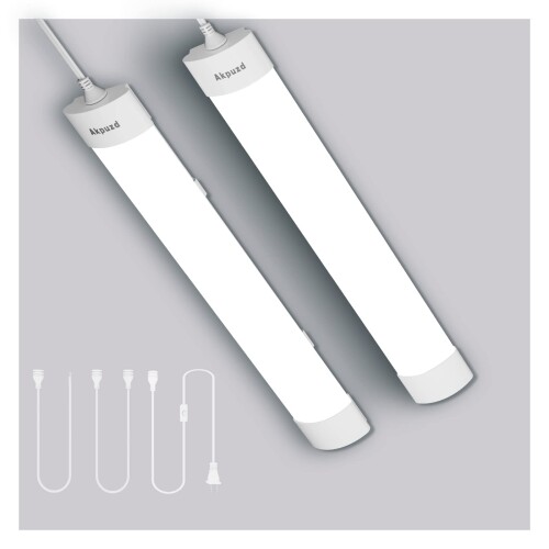 (アップグレード) Akpuzd 蛍光灯 15形 直管 防雨型 プラグインアップ LEDベースライトled照明器具一体..