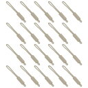 PATIKIL 交換用ジッパープルコード 20個入りナイロンジッパープーラースライダーヘルパー延長固定具 荷物 テント バックパック ハンドバッグ 財布用 カーキ