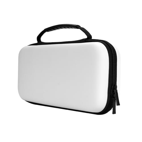 yufulai Nintendo Switch/OLED用ハードポーチ Switch本体に対応保護 収納ケース for Switch/Switch OLED (ホワイト)
