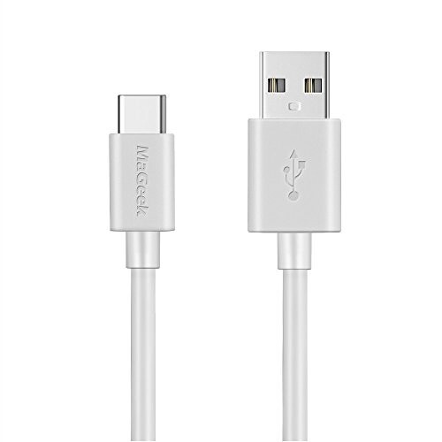 MaGeek 余分 長USB Type-C ケーブル USB-A USB-C 2.0 ケーブル 高速同期と充電 ケーブル Xperia XZ/Samsung Galaxy S10 S9 S8/ Note 8 / Huawei P10 / ChromeBook Pixel/Nokia N1 Tablet/Nintendo Switch 対応（3.0m, 白）