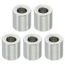 PATIKIL M3ステンレススペーサー 5個セット メタルスペーサー ステンレススチール 内径3.1mm 外径6mm 長さ6mm 1/8