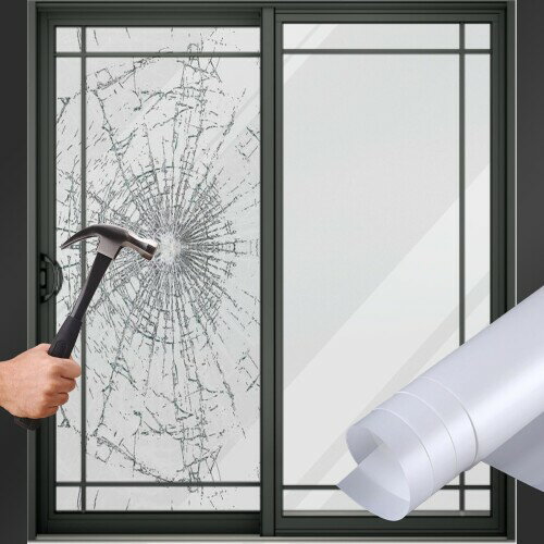 飛散防止フィルム 窓用フィルム 44.5*300cm 目隠しシート 飛散防止シート 窓ガラス目隠しフィルム プライバシー保護 UVカット 窓 遮光シート 結露防止 貼り直し可能