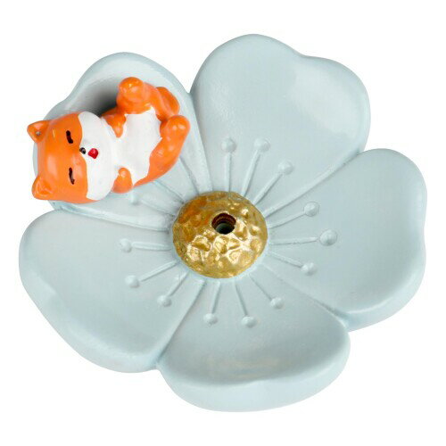 HOMEOUN お香立て 線香 ミニ香皿 可愛い 花型 動物デザイン 樹脂製 仏壇用 インセンスホルダー 癒しグ..