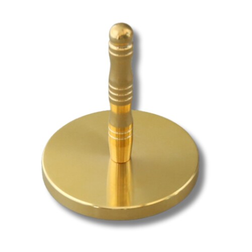 (HYmish)灰押さえ 灰ならし 灰押え 仏具 小さい 四角 模様 茶道具 香道具 直径4.5cm