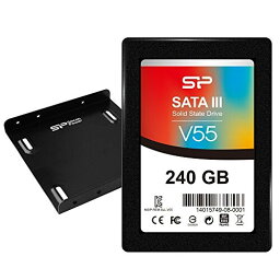 シリコンパワー SSD 240GB SATA3 6Gb/s 3年保証 2.5インチ (7mm) V55シリーズ SP240GBSS3V55S25