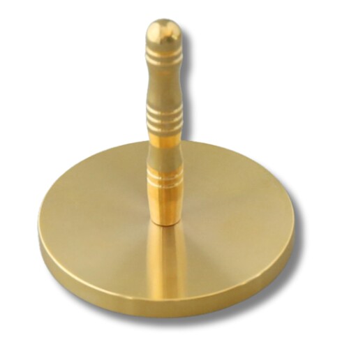 (HYmish)灰押さえ 灰ならし 灰押え 仏具 小さい 四角 模様 茶道具 香道具 直径5cm