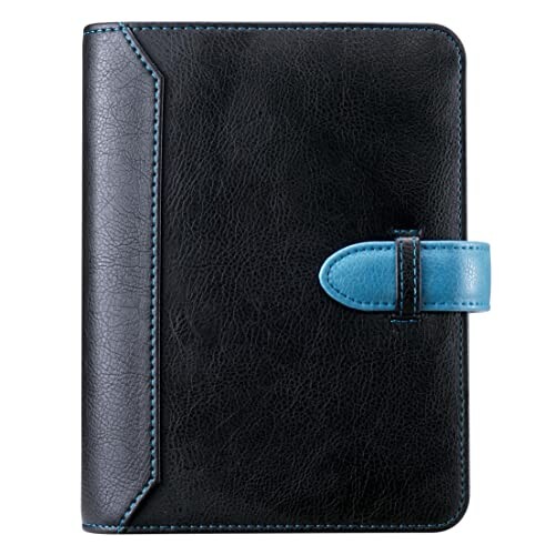 Yiwusoer日記 旅行リフィル式ノート システム手帳 A5/A6 ルーズリーフカスタマイズ 月間週間ディリースケジュール 6リングステンレスバインダー プラ...