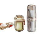 2点セット 石鹸ホルダー 蓋付き 石鹸ケース 持ち運び 旅行 ソープディッシュ おしゃれ 漏れ防止 ソープボックス 旅行用 出張 小型軽量(クリア)