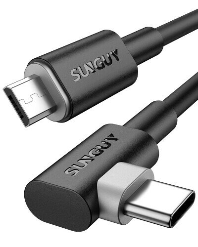 Type C Micro USB P[u L 0.3M SUNGUY USB C to micro USB OTGP[u ^CvC }CNB USB2.0f[^] AndroidX}zȂǂɑΉ Micro USB Type-C ubN 30CM