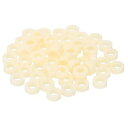 PATIKIL ラウンドスペーサーワッシャーセット 120個 A BSプラスチックスペーサーワッシャー 6.2mm 内径11mm 外径M6ネジ用 4mm 長さ