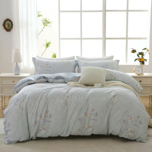 MILDLY 布団カバーダブル 4点セット エジプト超長綿100% 布団カバーセット ダブル：掛け布団カバー ボ..