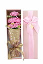 Menshow(メンズショウ) 母日 紅石竹 カーネーション 教師日 康乃馨 ソープフラワー 綺麗 ロマンチック 手作り 恋人 贈り物 ギフトボックス付 香り ...