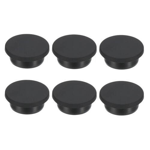 PATIKIL 29mm直径 ゴムホールプラグ 28mm 穴に適したシリコンラバーラウンドホールストッパー 黒 6個入り PATIKIL 29mm直径 ゴムホールプラグ 28mm 穴に適したシリコンラバーラウンドホールストッパー 黒 6個入り