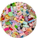 100個スライムチャーム 装飾用樹脂 各種果物 お菓子用スライム 魅力かわいいセット DIYクラフトデコレーション、デザート、パン、キャンディー