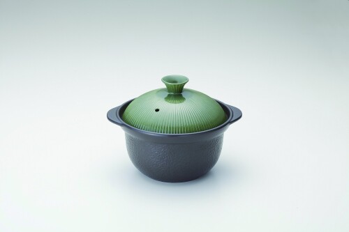 時短釜 白米1合約3分の加熱火加減調整一切無しレシピブック付（色：オリーブ）