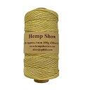 HempShow マカロンカラーパレット ヘンプ製1mm 麻紐(ヘンプ100%) 130m巻 (淡黄)
