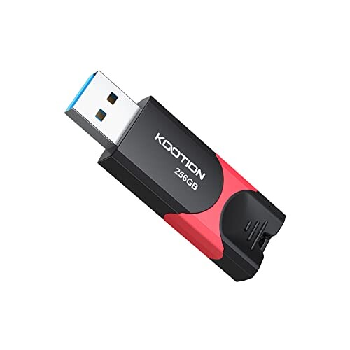 KOOTION USB 256GB USB 3.0 (USB 3.2 Gen 1)XCh PS4mF [XeBbN tbV ǎő110MB/b ubN