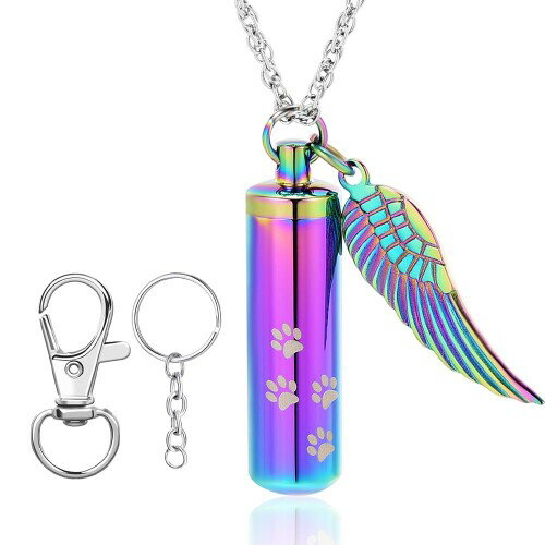 (QGJNSGC) 遺骨 ペンダント 安心二重防水 収骨キット付属 メモリアルペンダント 遺骨入れ 遺骨カプセル..