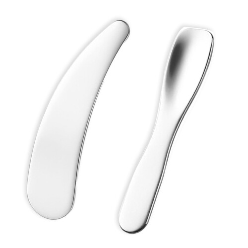 LKCCTK メイク スパチュラ ミニ メイク スキンケア クリーム アイクリーム 用 ステンレス製 2本セット