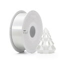 Bambu Lab シルク+ PLA 3Dプリンターフィラメント 1.75mm 高光沢仕上げ 強化層間接着 AMS対応 再利用可能スプール付き 1KG、ホワイト