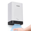 AIKE ハンドドライヤー 家庭用 壁掛け コンパクト 業務用 小型 手乾燥機 PSE認証 速乾/清潔/アース工事不要 表面実装型ハードワイヤ設計 900W 自動冷風/温風 省エネ AK2822(ホワイト+ブラック)