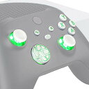 eXtremeRate Xbox Series X/Sコントローラーに対応用マルチカラー発光十字キーサムスティックスタートバックシェア、Xboxコアコントローラーに対応用クラシックシンボルボタンDTF LEDキット