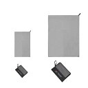 速干毛巾 (M+XL, Grey)フィットネス 速乾 強力吸水バスタオル 水泳 ヨガ 徒歩 自転車 キャンプ 携帯 速乾 強力吸水バスタオル フェイスタオル スポーツタオル 肌に優しいマイクロファイバ