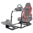 Dardooハンコンコックピット レーシングカーコックピットは調整可能で 低級G 29 G 920 G 923 Thrustmaster Fanatecレーシングカーホイールシートに適用され ハンドル ペダル ギア シートを