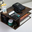 HEEOREV デスク上置き棚 収納ラック プリンタースタンド (サイズ:40x30x17cm) 卓上 収納 収納付きプリンタースタンド 多機能デスクトップマネ...