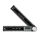 DFsucces デジタル 角度計 分度器 200mm LCD液晶画面 0-360°測定範囲 自由調整 角度測定 長さ測定 電池付属 角度ルーラー 分度器