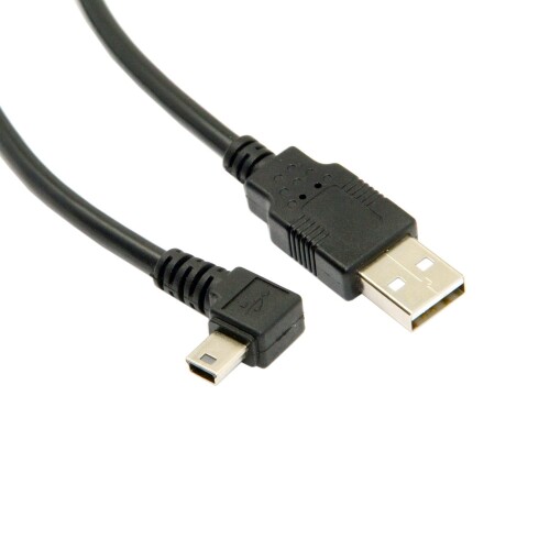 KKM-uV[ USB 2.0 ~jP[u USB(A)IX-USB(miniB)IX L^ ㉺E90ϊP[u bLt 480Mbps̃f[^][h (0.5mEL 2)