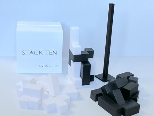 ノースゲームズ STACK TEN スタック テン ー2人用 ボードゲーム アナログゲーム アブストラクト 3Dパズル 知育 ゲームマーケット2024春