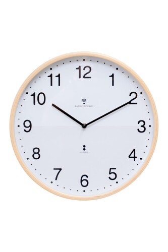 ottostyle.jp 掛け時計 電波時計 電池式 静音 秒針なし プライウッド 木目調 32cm 大きい おしゃれ かわいい 音がしない 見やすい 北欧 木製 壁 ウォールクロック カチカチ音がしない 木製 Wood