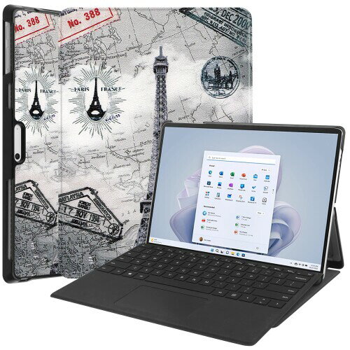 For Microsoft Surface Pro 9 P[X }CN\tg Surface Pro 9 / Surface pro 10 Jo[ y ^ ϏՌ h~ PU U[ X}[gJo[ n[h w X^h @\ Surface Pro 9 X}[gP[X