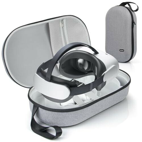 JoyHood ハードキャリングケース対応 Meta Quest 3/Oculus Quest 2/Pro - 対応 Pico4 VRヘッドセットアクセサリーのポータブル収納バッグ、エリートストラップ/タッチコントローラー/充電ケーブル - JoyHood ハードキャリングケース対応 Meta Quest 3/Oculus Quest 2/Pro - 対応 Pico4 VRヘッドセットアクセサリーのポータブル収納バッグ、エリートストラップ/タッチコントローラー/充電ケーブル -