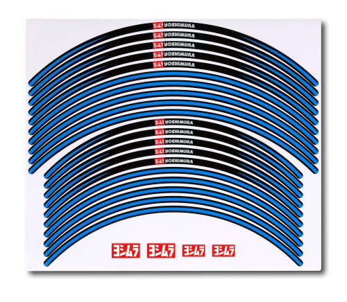 ヨシムラ リムステッカーTYPE-A (21/18-19インチ) ブルー YOSHIMURA 904-221-8200