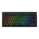 HyperX Alloy Rise 75 ワイヤレス メカニカル ゲーミング キーボード 日本語配列 75% ホットスワップ対応 ガスケットマウント HyperXリニアスイッチ 最大80時間(バックライトON時) デュアルワ