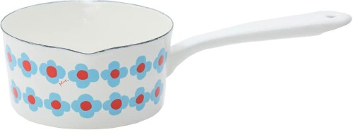 タマハシ ミルクパン ホーロー IH・ガス火対応 750ml 日本製 プルーン ホワイト OHANA YJM-106