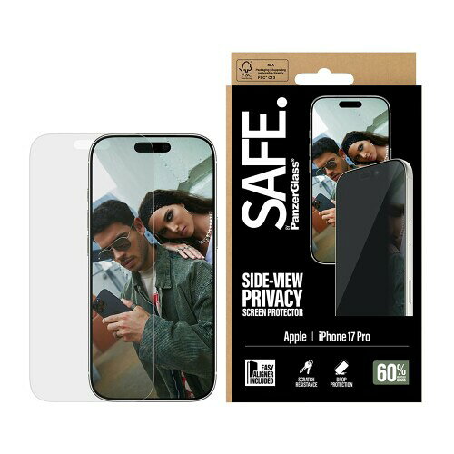 iPhone 17 Pro SAFE. by PanzerGlass Privacy Screen Protector UWF 治具付き