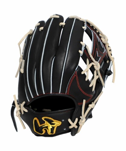 硬式・軟式兼用グランドペガサスTOP WGN5PT56SHE(9007)ブラック/キャメルブラウン 右投用(LH) 内野手用サイズ8