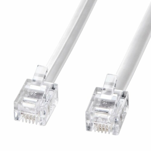 サンワサプライ モジュラーケーブル(白) 7m TEL-N1-7N2 サンワサプライ モジュラーケーブル(白) 7m TEL-N1-7N2