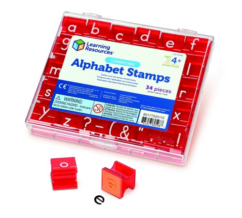 ラーニング リソーシーズ Alphabet Stamps Lowercase アルファベットスタンプ 小文字 LER 0598