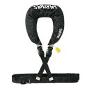 バリバス(VARIVAS) 手動膨脹式PFD 国土交通省型式承認品 小型船舶用浮力補助具(TYPE G) ライフジャケット ショートタイプ ブラック×ホワイト VAL-18
