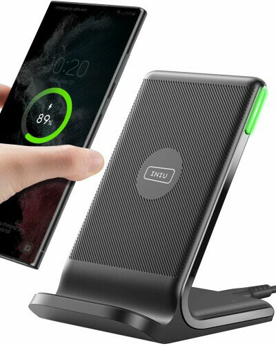 INIU 15W ワイヤレス充電器 急速充電 PSE認証済 Qi認証 置くだけ充電 LEDインジケーター スマホ スタンド 周囲光センサー PD QC 3.0 ワイヤレス 充電 無線 チャージャー iPhone 16 15 14 13 12 11 Pro Max INIU 15W ワイヤレス充電器 急速充電 PSE認証済 Qi認証 置くだけ充電 LEDインジケーター スマホ スタンド 周囲光センサー PD QC 3.0 ワイヤレス 充電 無線 チャージャー iPhone 16 15 14 13 12 11 Pro Max