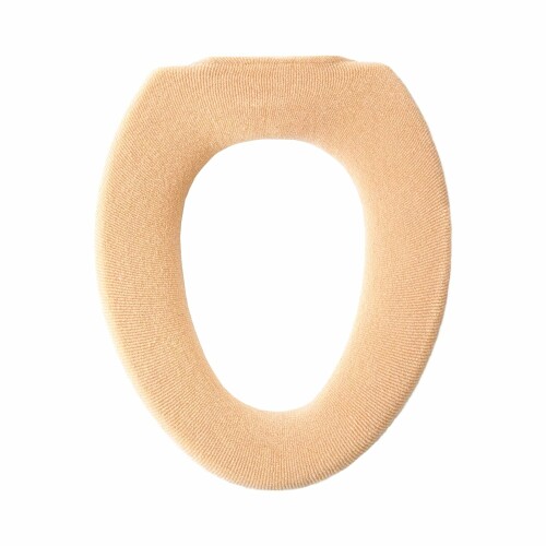 オカ(OKA) コムフォルタ6 トイレ便座カバー O型専用便座カバー ベージュ (シンプル かわいい カジュアル 無地)