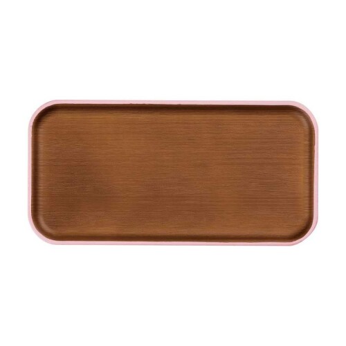 正和 Showa issoecco 24cm 長角トレー ピンク クリーンコート 日本製 軽い 割れにくい 食器 4967846