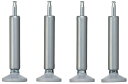 ライクイット ( like-it ) 段差がまたげる アジャスター 4個セット (ライクイット製品・吉川国工業所製品 専用) シルバー 取付け時高さ:+10~12.5cm SSA-4P