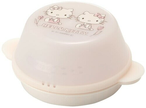 スケーター(Skater) 中華まんケース 中華まん蒸し器 電子レンジ中華まん 電子レンジ蒸し器 サイズ:[ファイ]154×61mm ハローキティ ラインデザイン サンリオ SMA11-A