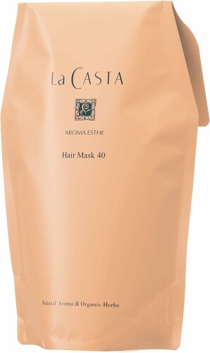 La CASTA ラ・カスタ トリートメント アロマエステ ヘアマスク 40 詰め替え オーガニ ック 600g ふんわりエアリーな髪に 日本製 天然アロマ