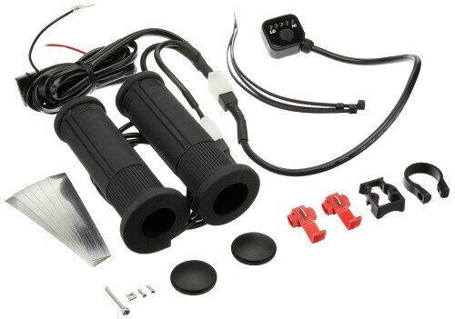 キジマ(Kijima) バイクパーツ グリップヒーター GH08 スイッチ別体式 130mm プッシュスイッチ インチハンドル用 304-8205
